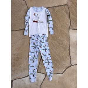 Hanna Andersson Snoopy Christmas 🎄 Long Pajamas, 100 Cm, 4 Organic Cotton